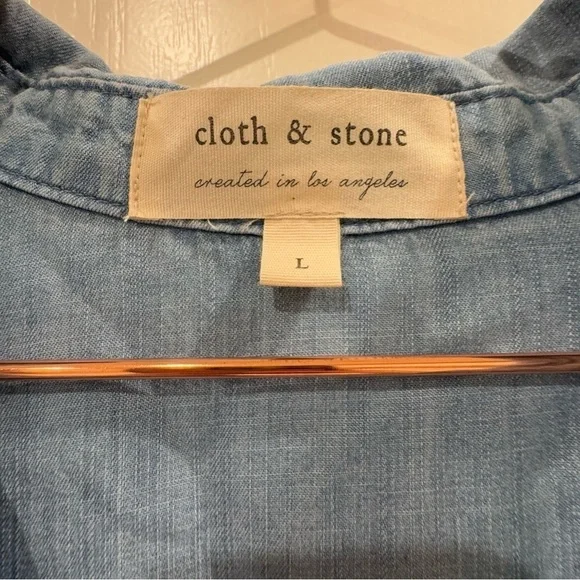 Anthropologie Light Blue Long Sleeve Dress - Picture 5 of 6